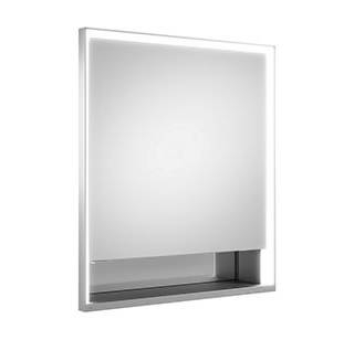 spoguļskapis ar apgaismojumu Royal Lumos, 650x165 mm, h=735 mm, 1D, kreisā puse, iebūvējams